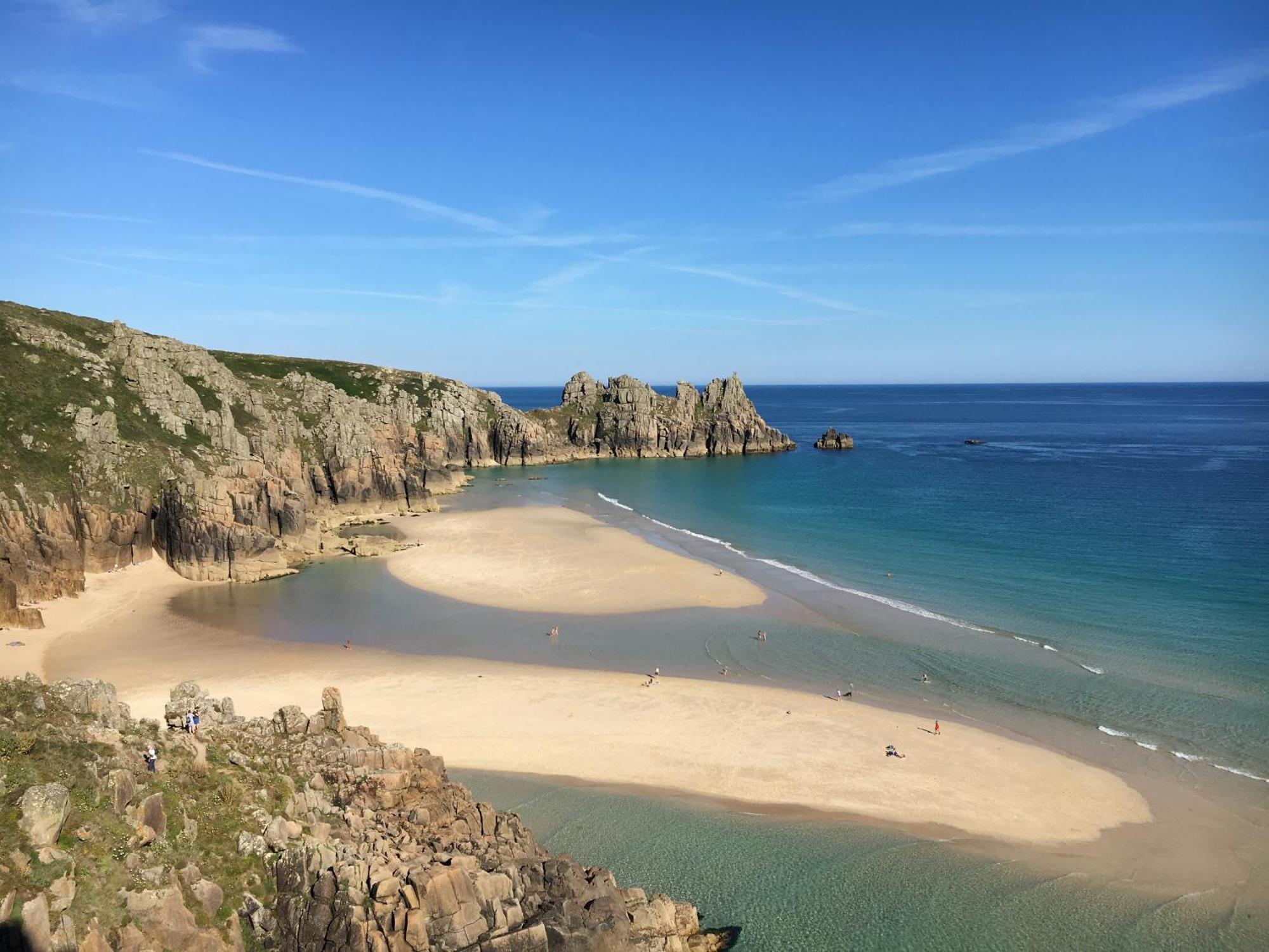 Trengothal Barn Lägenhet Porthcurno Exteriör bild
