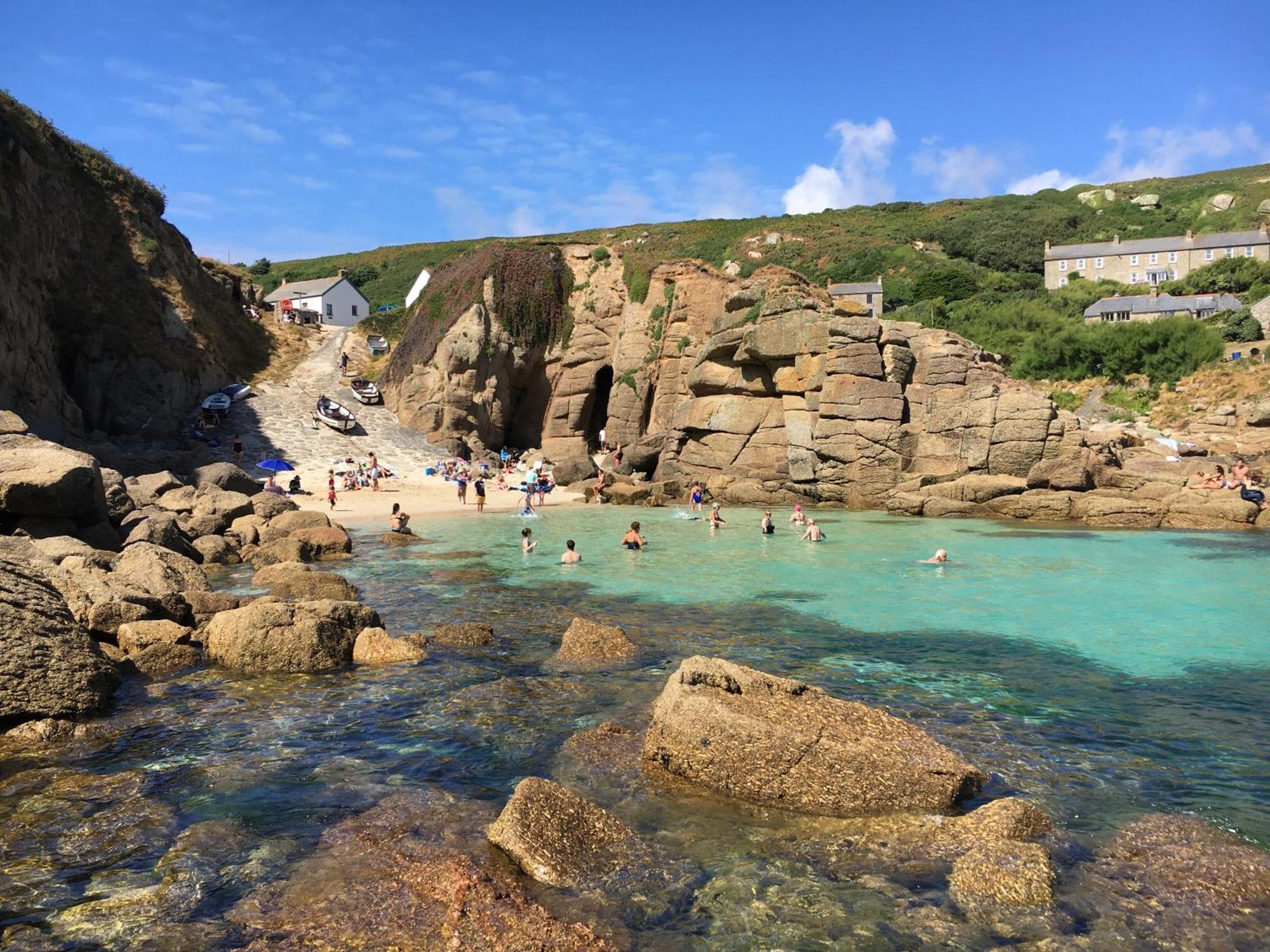 Trengothal Barn Lägenhet Porthcurno Exteriör bild