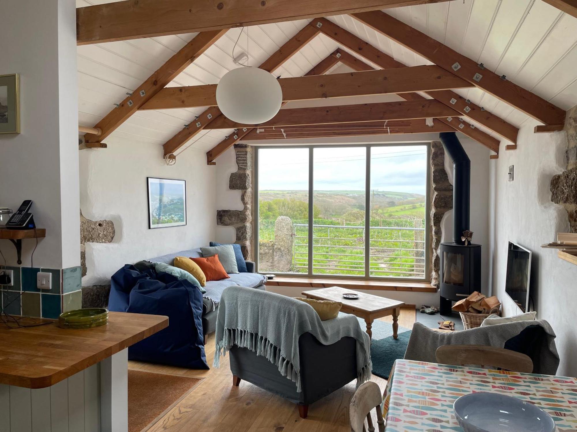 Trengothal Barn Lägenhet Porthcurno Exteriör bild